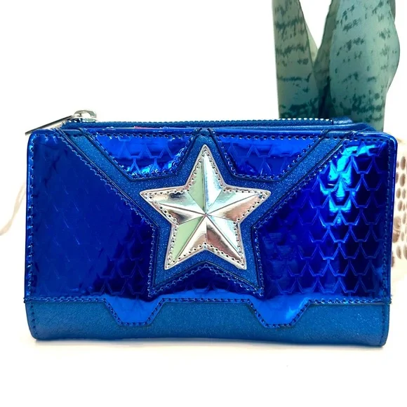 Loungefly Marvel Shine Captain America Wallet